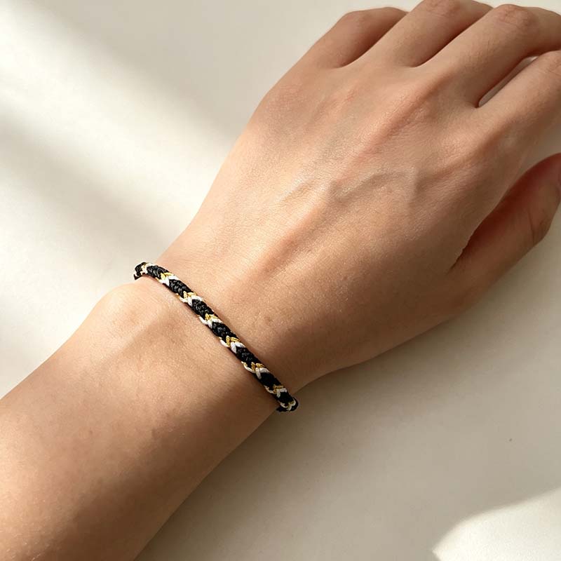 Verdant Path Cord Bracelet – Wood Element - Image 2