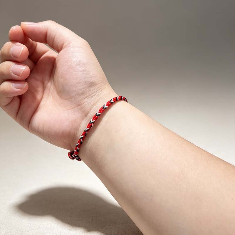 Fire Element Red Cord Bracelet for Confidence & Missing Fire Energy - Image 3
