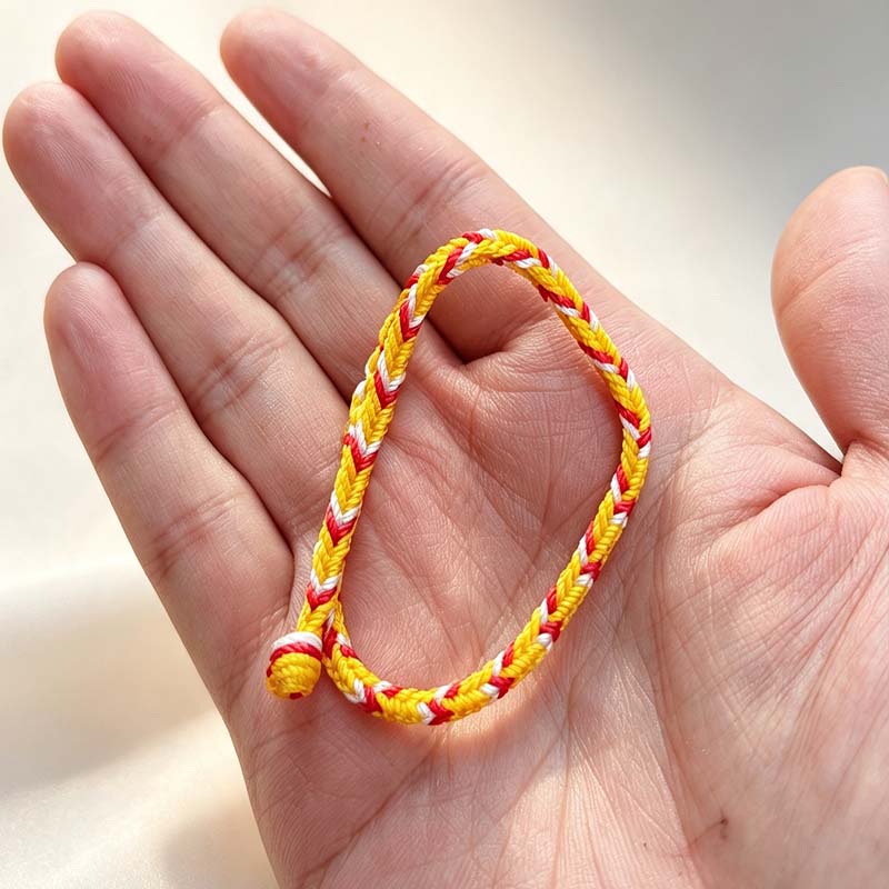 Earth Element Yellow Cord Bracelet for Grounding & Missing Earth Energy - Image 3